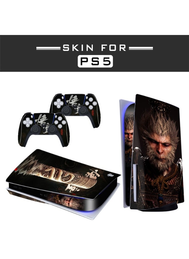 Generic Black Myth: Wukong PS5 Disc Version Digital Game Console Skin Protector Film 
