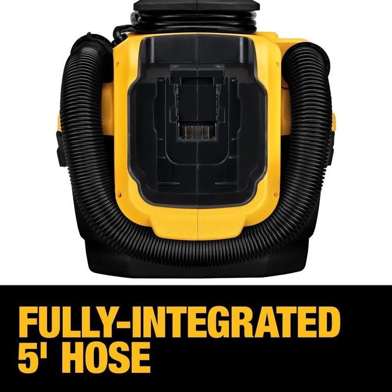 DEWALT مكنسة ديوليت Shop Vacuum الرطبة والجافة اللاسلكية والسلكية مكنسة الرطوبة والجفاف 20V MAX أداة محمولة فقط DCV581H - Image 5