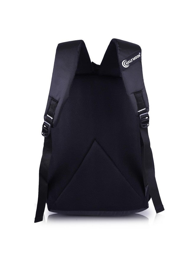 Half Moon Shaman 34L for Girls & Boys/Backpack for Men | College Bagpack for Men/College Back pack for Women | Spacious & Multiple Pockets (Black & Gold) - Image 4