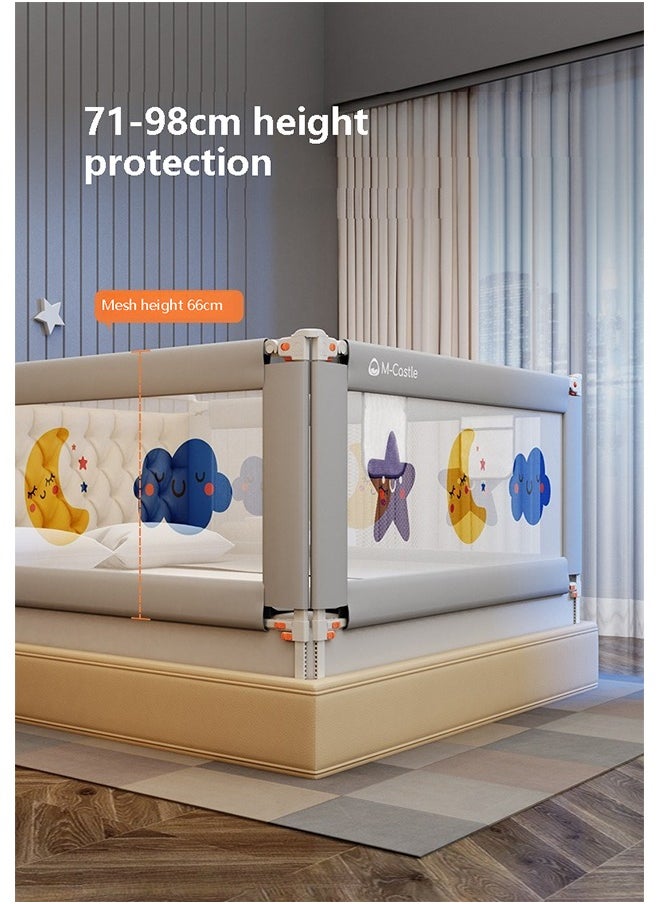 Beauenty Baby Bed Rails Guard for Toddlers, Baby's Bedrail Kids Safety Beds Fence 180cm Extra Length（1 PCS For 1 Side）  - Image 5