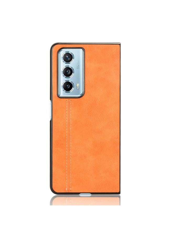 S-TOP Case For Honor Magic Vs2 Cow Pattern Sewing Back Cover Phone Case - Image 2