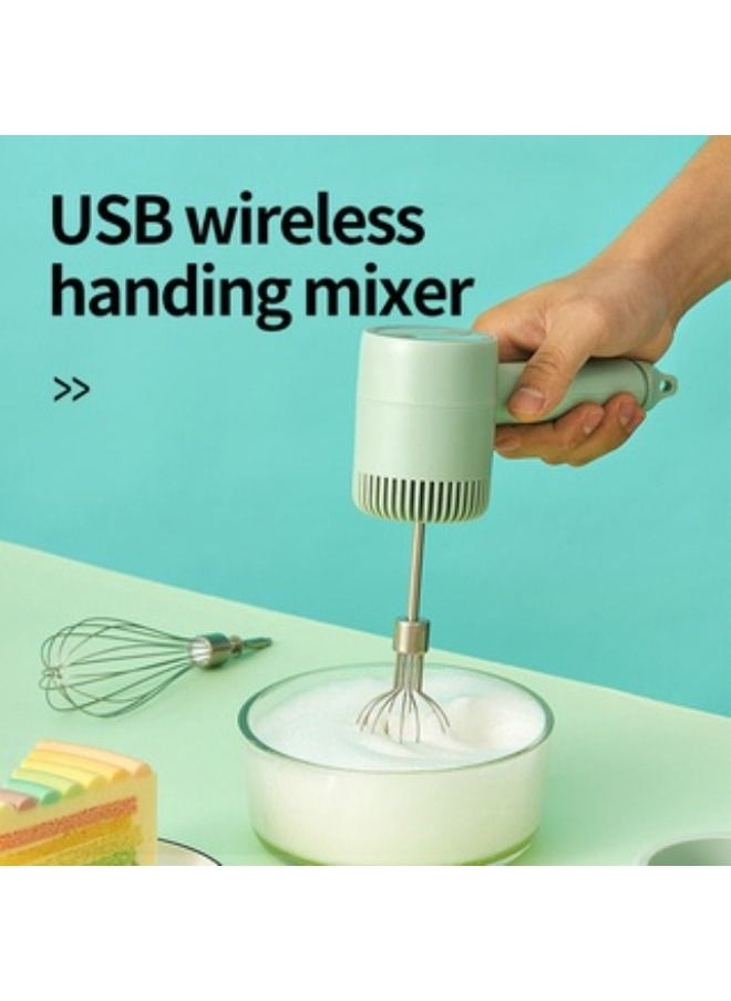 SHOPI - USB wireless Vegetable Mincer Meat Blender,3 in 1 Electric Whisk Set, 5 Modes Portable Milk Frothier, Multifunctional Mixer For Mashing Garlic And Beating Eggs - Image 1