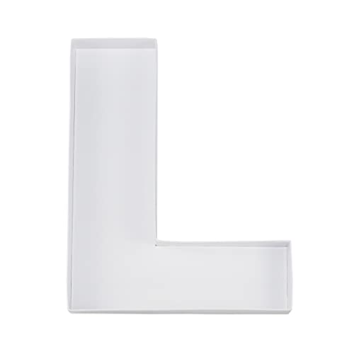 WENPACK 12.5" Cardboard Letter Shaped Mache Decorative Strawberries Fillable Sweets Candy Box with Clear Lid (White, L) - Image 5