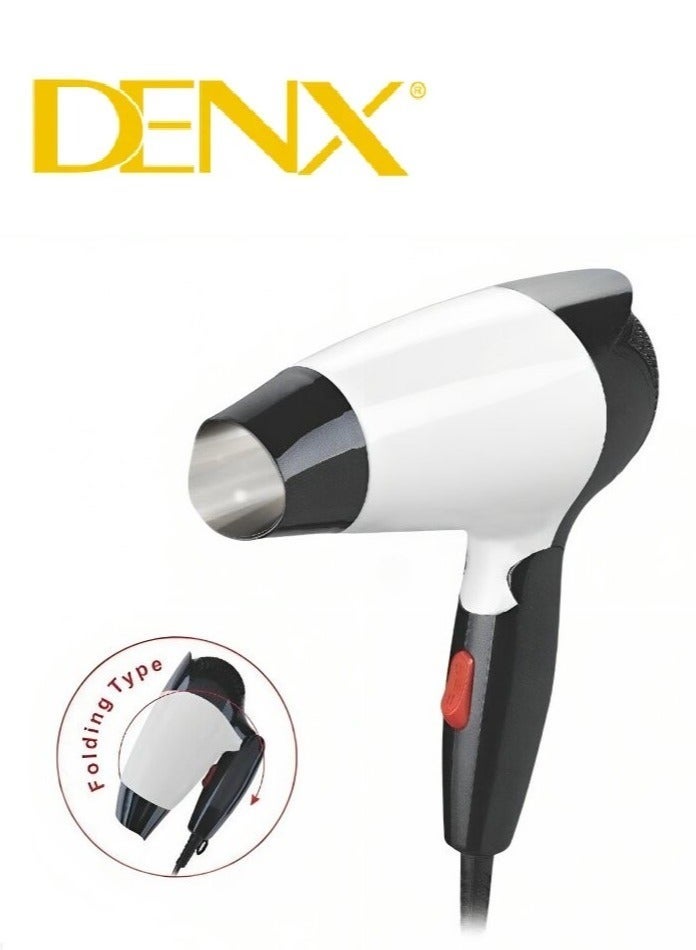 Denx Professional foldable hair dryer, 500 watts, DX1345 - Image 2