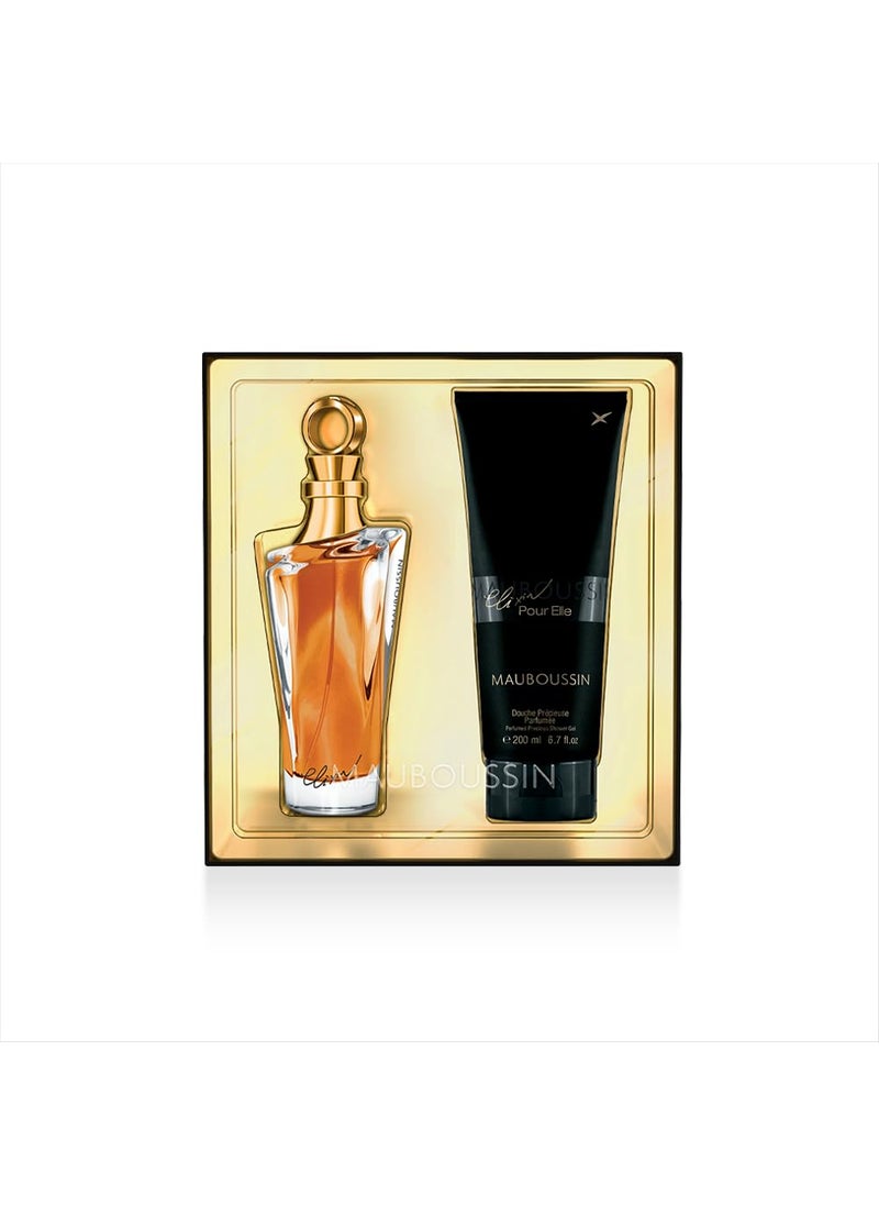MAUBOUSSIN - Mauboussin - Jumbo Set Elixir Pour Elle : Eau de Parfum 100ml (3.3 Fl Oz) & Shower Gel 200ml (6.6 Fl Oz) - Image 1