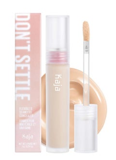 KAJA Liquid Concealer Don'T Settle ; With Aqua Ceramide, Hydrating, Buildable, Lightweight, Seamless Coverage, 02 Banana Milk, 0.21 Oz  - Image 2