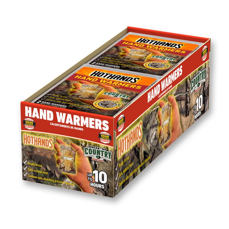 HotHands Mossy Oak Camo Hand Warmers - Long Lasting Natural Odorless Air Activated Warmers - Up to 10 Hours of Heat - 40 Pair - Image 1