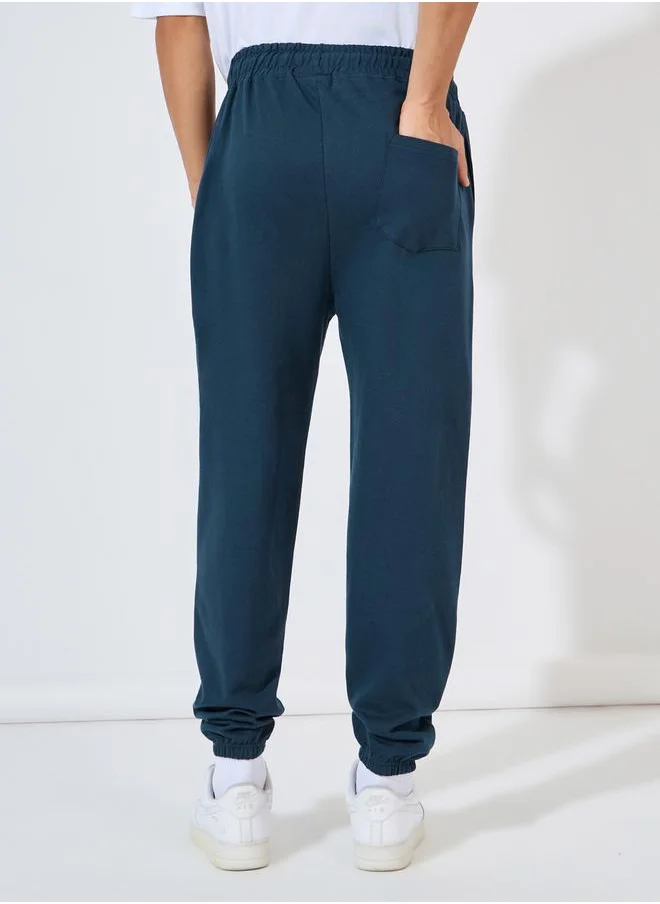 Styli Garfield Graphic Print Oversized Terry Joggers