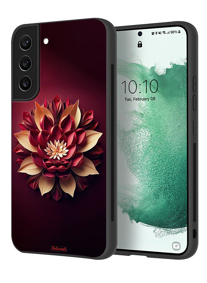 Tolwak Samsung Galaxy S22 Plus 5G Protective Case Cover Flower Abstract Design - Image 1