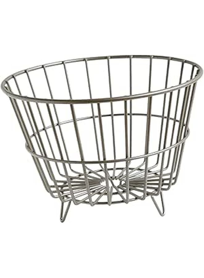 Iron Kitchen Fruit Basket with Drainage Hanging Storage for Snacks and Decor - Image 1