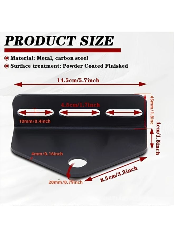 Heavy Duty Trailer Hitch Receiver With Dual Mounting Brackets Bending Plate - Image 3