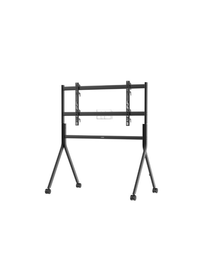 ستارجولد عربة تلفزيون متينة للشاشات من 65 إلى 150 بوصة، حامل تلفزيون متنقل بعجلات، وحامل عربة دوار قابل للتعديل وحامل عالمي - Image 3