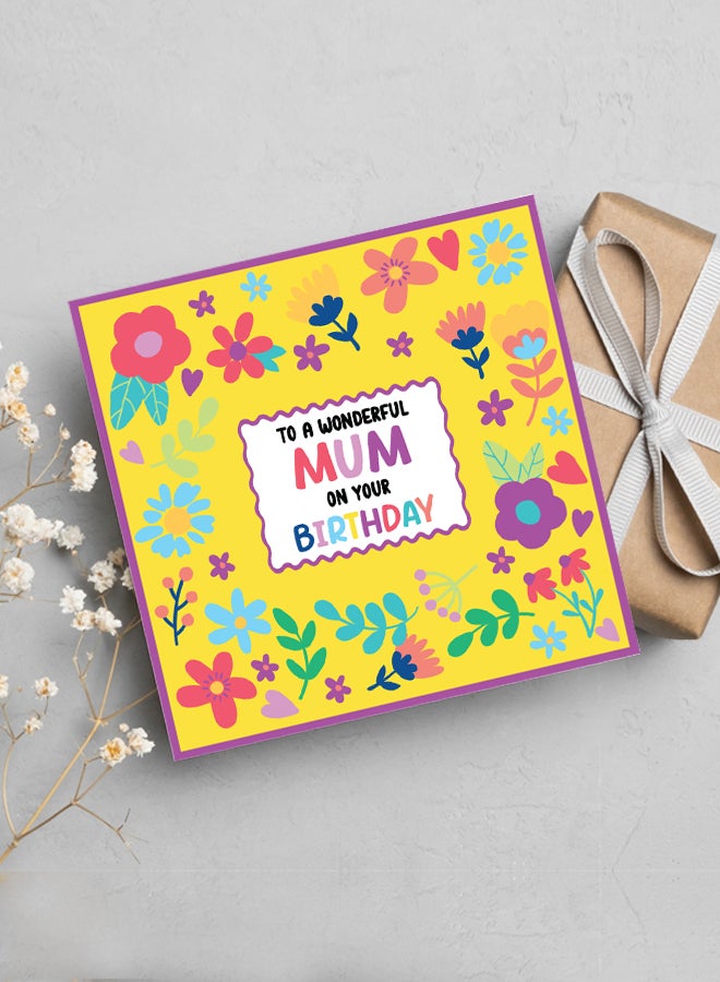 Share the Love To a Wonderful Mum on Your Birthday Greeting Card – Happy Birthday Card for Mother, Mom, Mum, Mommy, Mother-in-Law, Women, Wife, Sister, Appreciation, Love, Celebration Party