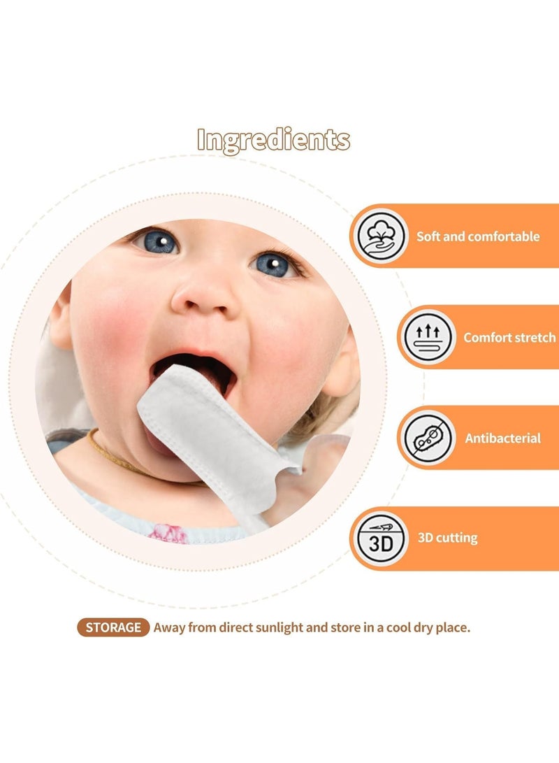 فرشاة أسنان للأطفال على شكل قفاز، 30 قطعة - مناديل نظافة فموية للرضع لتنظيف الأسنان واللثة واللسان - Image 5