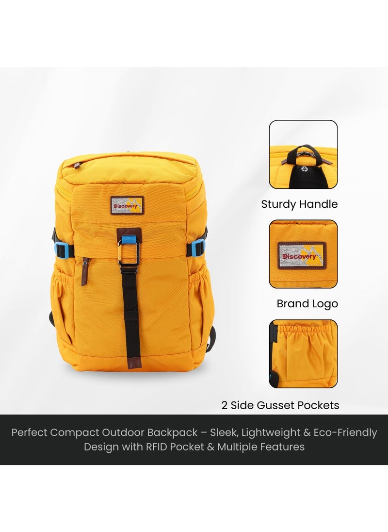 Discovery ICON 25 L Backpack Ocher Padded Laptop Backpack Durable Water Resistent Backpack Hiking Outdoor Travel Backpack For Men And Women - pzsku/ZE1091F0B47318DA3D995Z/45/_/1740472206/40f81c00-74d0-4ca4-9ca2-b39094cb45fc