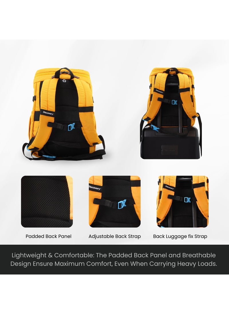 Discovery ICON 25 L Backpack Ocher Padded Laptop Backpack Durable Water Resistent Backpack Hiking Outdoor Travel Backpack For Men And Women - pzsku/ZE1091F0B47318DA3D995Z/45/_/1740472207/b5e6e7c6-1ee3-4850-8717-4ea8cc8ac39c