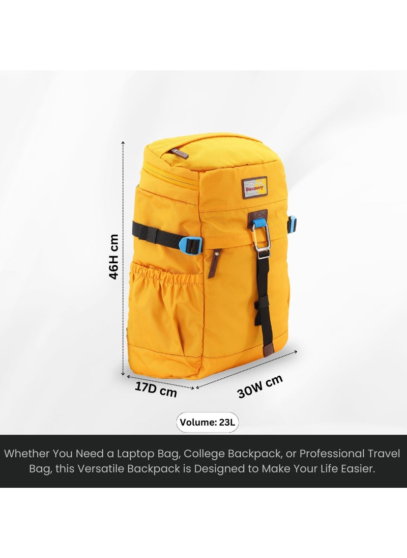 Discovery ICON 25 L Backpack Ocher Padded Laptop Backpack Durable Water Resistent Backpack Hiking Outdoor Travel Backpack For Men And Women - pzsku/ZE1091F0B47318DA3D995Z/45/_/1740472209/4aa9fd1b-5430-4e29-85bd-417cc561cd36