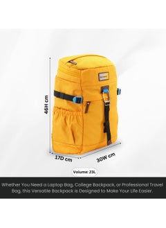 Discovery Discovery ICON 25 L Backpack Ocher Padded Laptop Backpack Durable Water Resistent Backpack Hiking Outdoor Travel Backpack For Men And Women  - Image 4