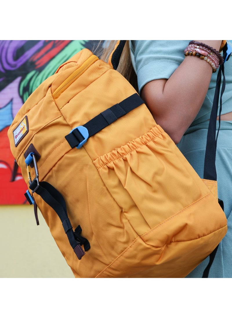 Discovery ICON 25 L Backpack Ocher Padded Laptop Backpack Durable Water Resistent Backpack Hiking Outdoor Travel Backpack For Men And Women - pzsku/ZE1091F0B47318DA3D995Z/45/_/1740472210/22d78ab2-8bb1-4279-bc4a-ccb668120c45