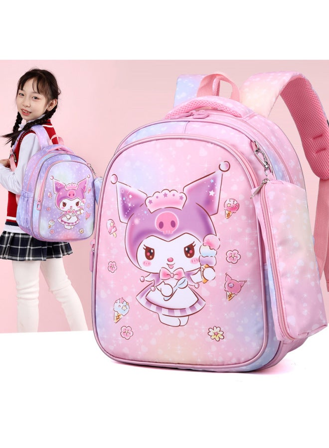 Children's Schoolbag Cute Cartoon Girl's Western Style Backpack Coolomi Pattern Primary School First Grade Kindergarten-Color:Purple Coolomi - Image 4