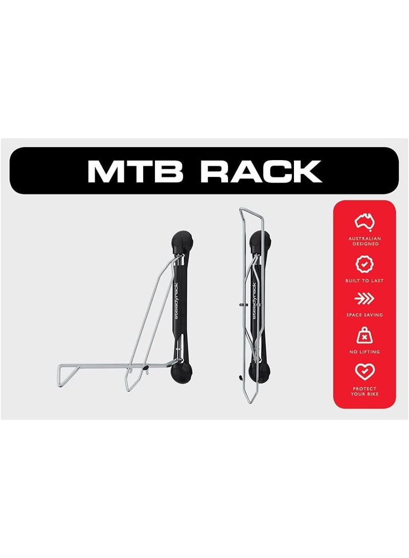 Steadyrack Bike Rack - Wall Mounted Bike Storage Solution for Your Home, Garage or Commercial Application. Easy Install. Swings 180 Degrees for More Floor Space-MTB - Image 2