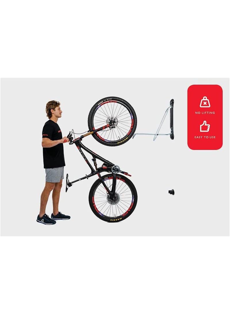 Steadyrack Bike Rack - Wall Mounted Bike Storage Solution for Your Home, Garage or Commercial Application. Easy Install. Swings 180 Degrees for More Floor Space-MTB - Image 3