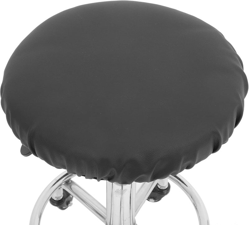 Bar Stool Cover Waterproof Stretch Seat Protector for 34-35cm Diameter Stools, Non-Slip Bottom Elastic Chair Slipcover for Kitchen, Dining Room, Home Use - Image 5