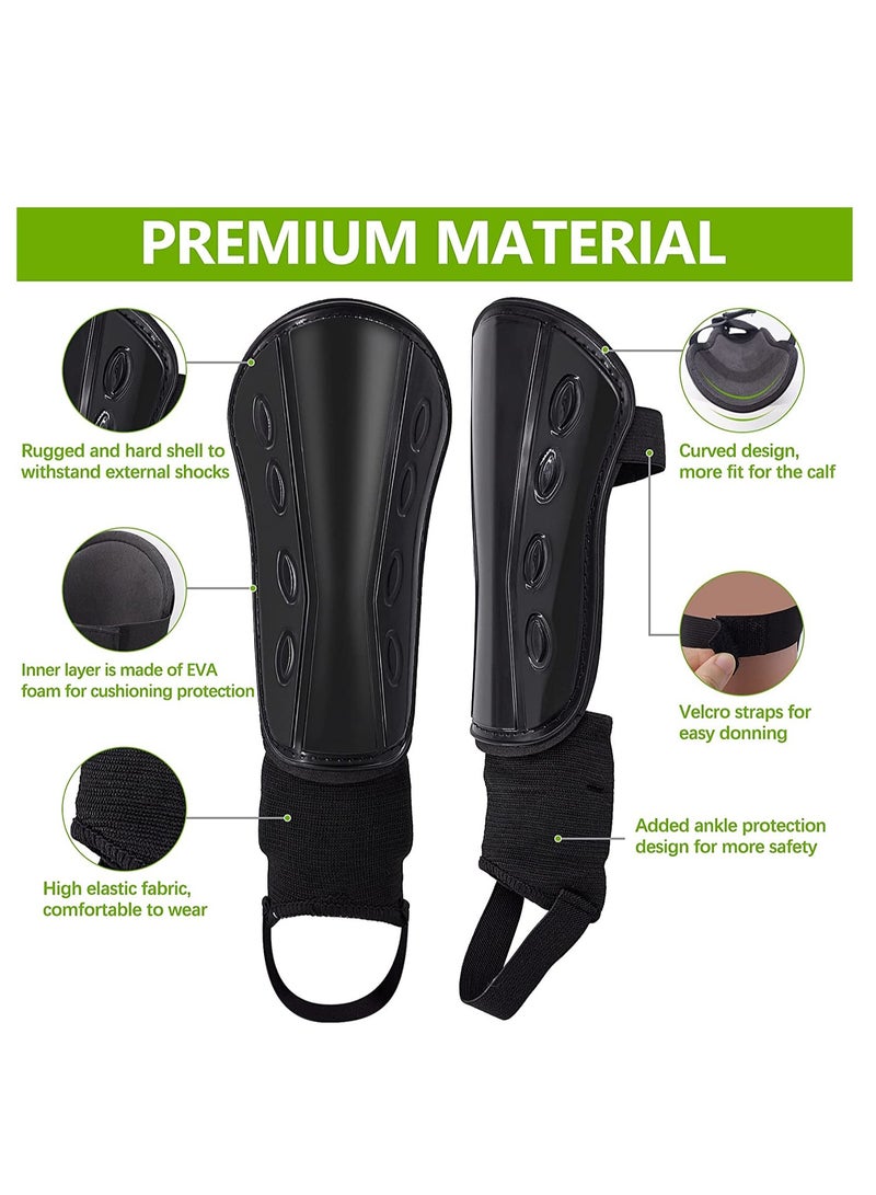 Generic Non-Slip Football Shin Guards for Kids with Ankle Protection - Perfect Training Equipment for Boys and Girls  - Image 2