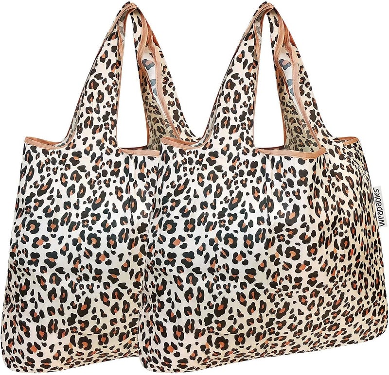 allydrew Foldable Tote Nylon Reusable Grocery Bag (Set of 2) - Image 1