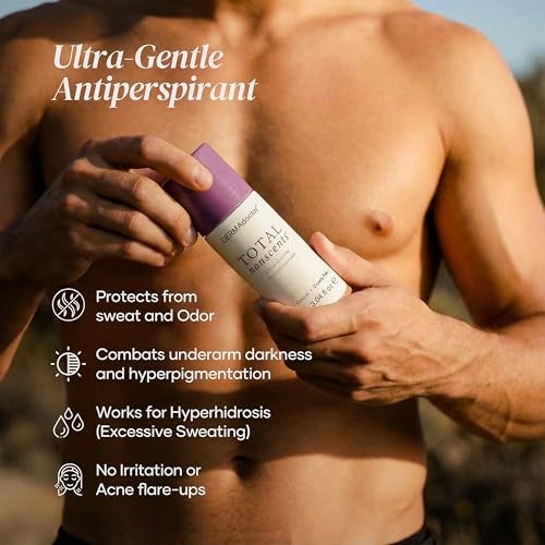 DERMAdoctor Antiperspirant for Women Total NonScents UltraGentle Unscented Antiperspirant for Sensitive Skin deodorant Clinical Strength Deodorant For Women Men Hypoallergenic Roll On 304 oz - Image 3