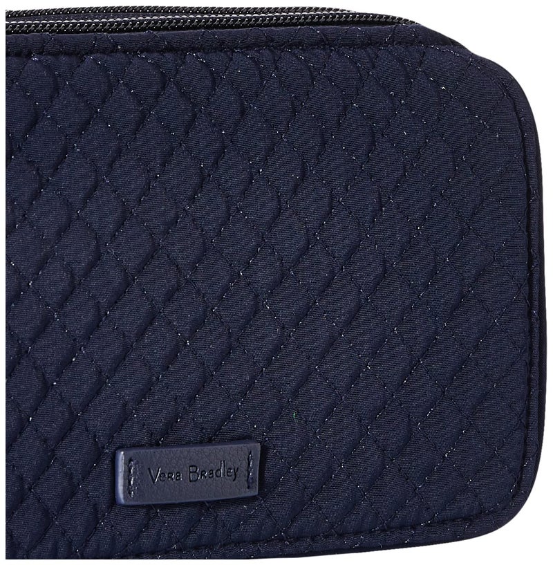 Vera Bradley Women's Microfiber All in One Crossbody Purse With RFID Protection, True Navy, One Size - Image 3