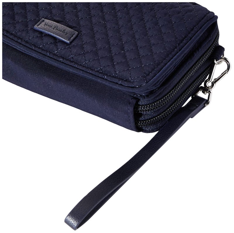 Vera Bradley Women's Microfiber All in One Crossbody Purse With RFID Protection, True Navy, One Size - Image 4