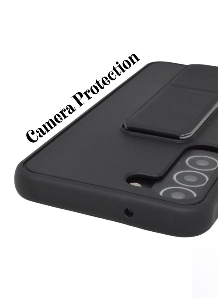 BORTONY Galaxy S22 with Magnetic Stand & Holder Premium Silicone Hand Strap Grip Car Mount Kickstand Finger Grip Case Cover For Samsung Galaxy S22 - Image 5