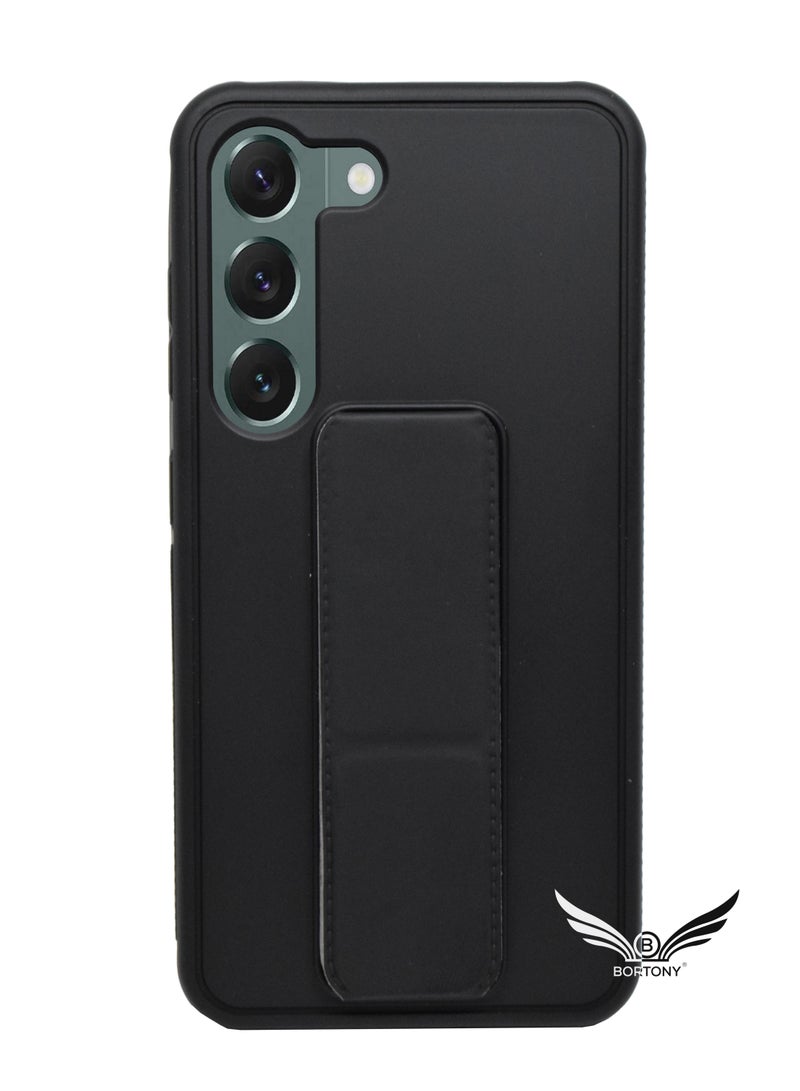 BORTONY Galaxy S22 with Magnetic Stand & Holder Premium Silicone Hand Strap Grip Car Mount Kickstand Finger Grip Case Cover For Samsung Galaxy S22 - Image 1