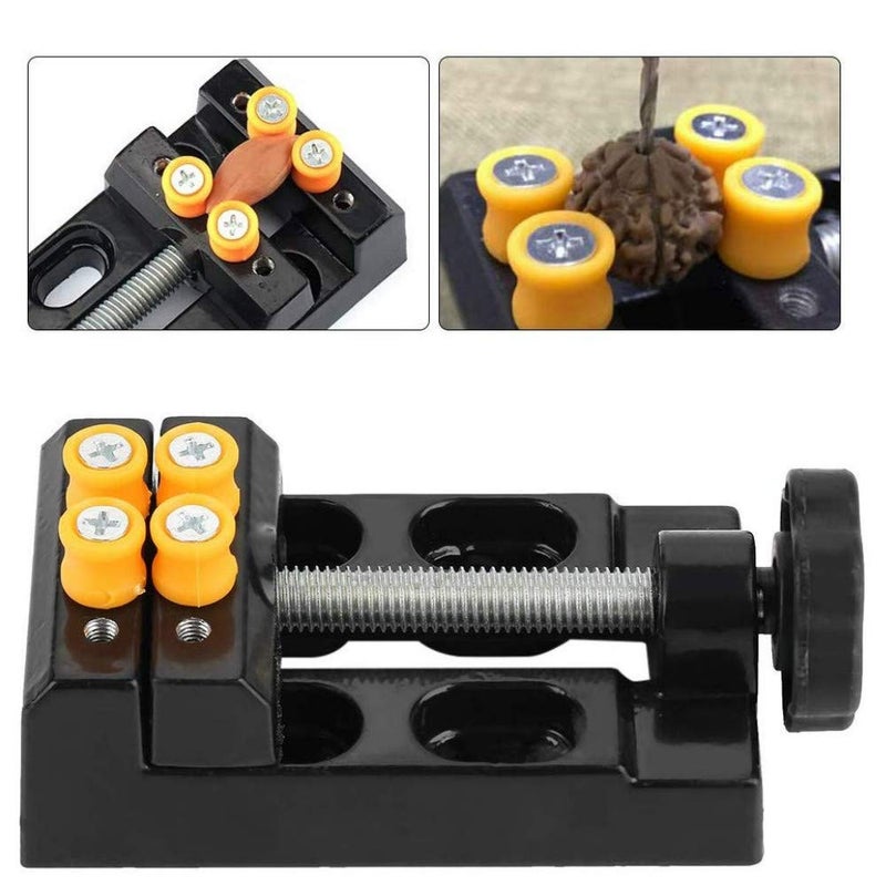 BUYSK Mini Bench Vice Clamp Mini Flat Clamp Opening Parallel Table Vise for Watch Repairing Sculpture Craft Jewelry DIY Carving Tool - Image 4