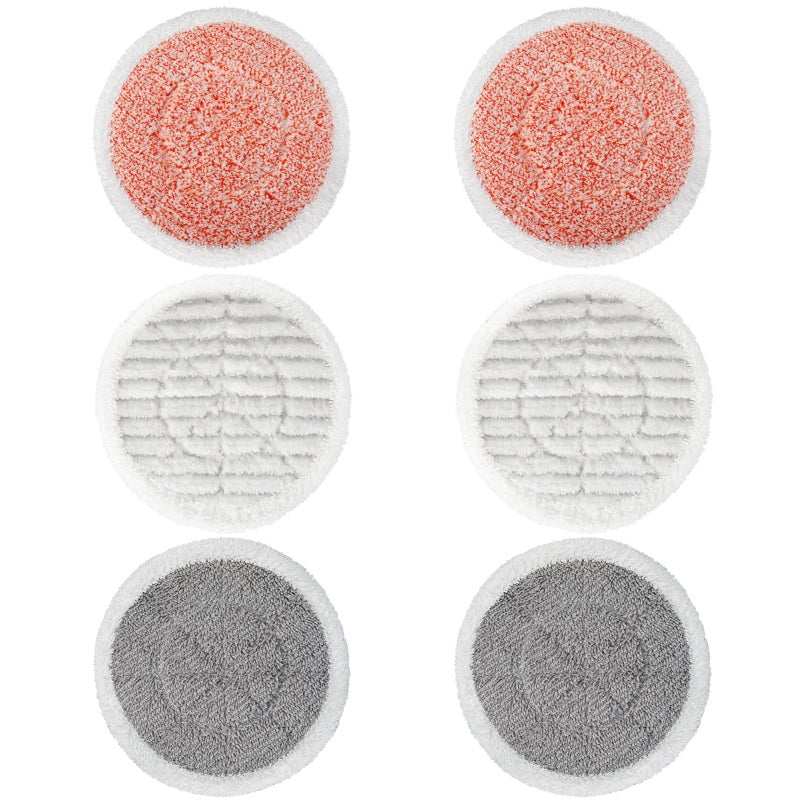 Replacement Steam Mop Pads for Shark S6002UK S7201UK Steam Mop Reusable Steam  Scrub Cleaning Pads Scrubbing and Sanitizing Rotating Power Pads 2 Twist Pads2 Scrubby Pads2 Heavy Scrub Pads
