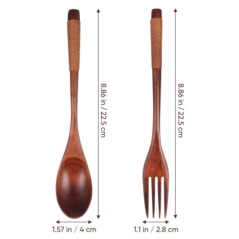 Spoon with Fork Portable Flatware Practical Tableware for Home Daily Use - Image 5