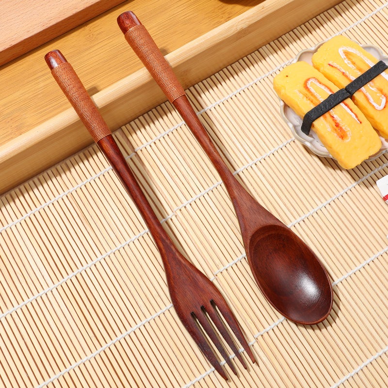 Spoon with Fork Portable Flatware Practical Tableware for Home Daily Use - Image 4