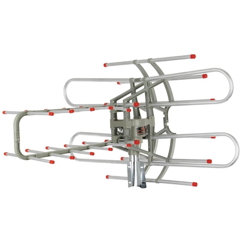 QFX ANT 106 HDDTVUHFVHFFM 360 Rotating Outdoor Antenna Silver one Size