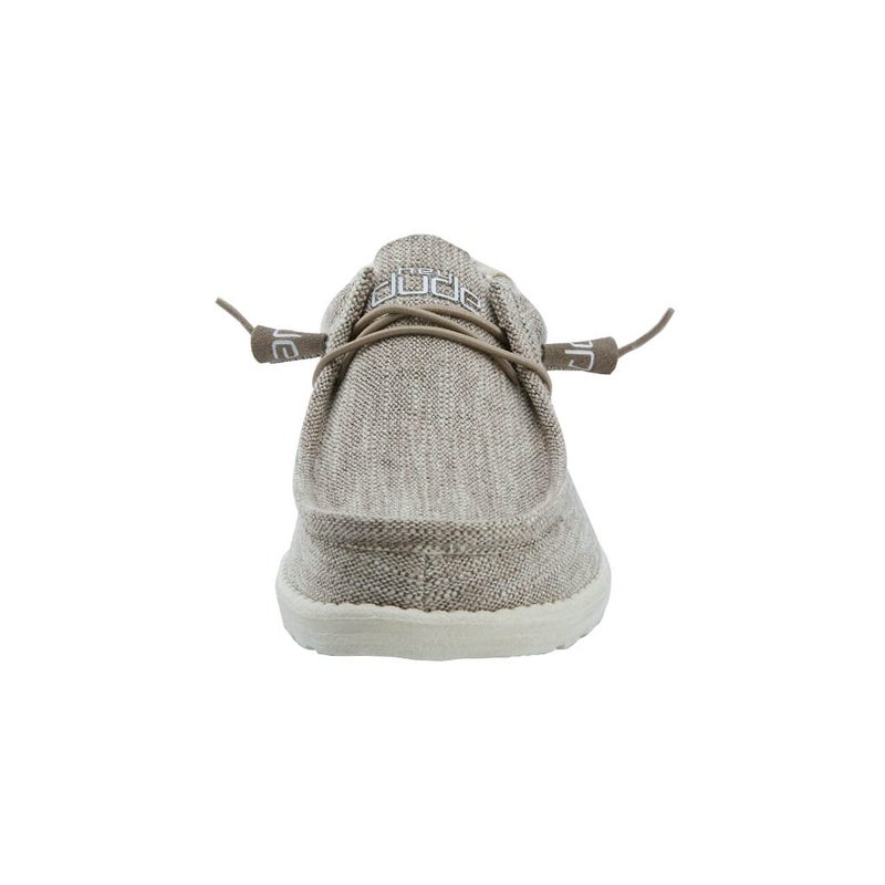 Hey Dude Men's Wally Woven Beige Size 12 | Men’s Shoes | Men's Lace Up Loafers | Comfortable & Light-Weight - Image 4