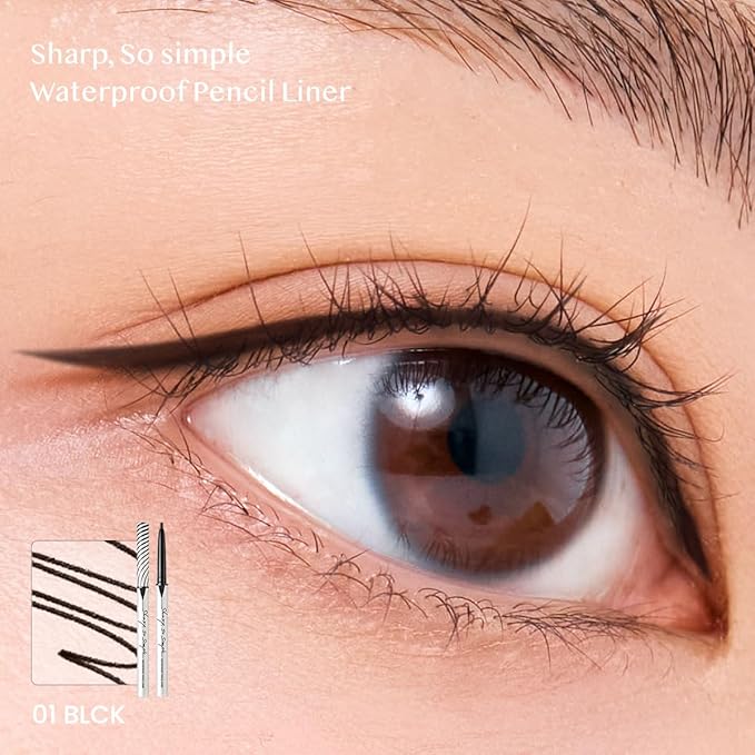 CLIO PROFESSIONAL قلم كليو شارب سو سيمبل 2 مم كحل عيون لمسة ناعمة يدوم طويلاً مقاوم للماء 001 أسود - Image 5