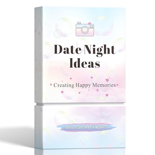 VUNCESSIN 40 Date Night Gift Ideas for Couple Adventurous ScratchOff Cards for Couple Games Valentines Day Gifts for Him Her Wife or Husband Fun Gift for Date Night Wedding Anniversary Birthday More - Image 1