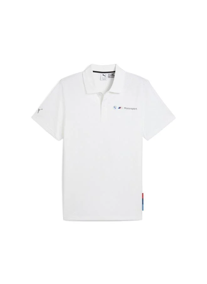 Puma PUMA White BMW M Motorsport Jacquard Polo Men for Men | Best Price UAE