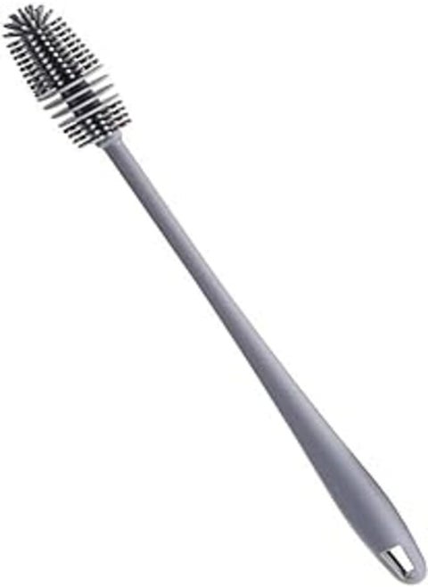 2 PC Silicone Bottle Brush with Long Handle, Suitable for Most Container Bottle Openings,Better Clean The Edges and Bottom of The Bottle Mouth