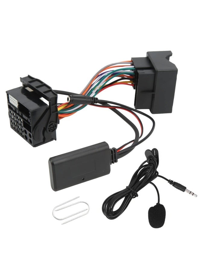 محول موسيقى راديو Bluetooth اللاسلكي مع كابل AUX ومدخل صوت Bluetooth 5.0 ، مزود بميكروفون لسيارات BMW E46 3 Series 320i 320ci 320cic - Image 1