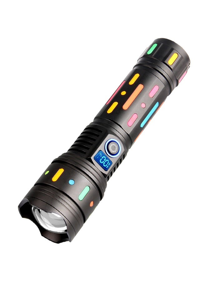 BlueFire Super-Bright 10000 Lumen USB-C Rechargeable Flashlight, IP65 Waterproof Handheld LED Zoom Flashlight with Phone Charging, 5 Modes & Fluorescent Body for Hunting, Camping & Emergencies - Image 3