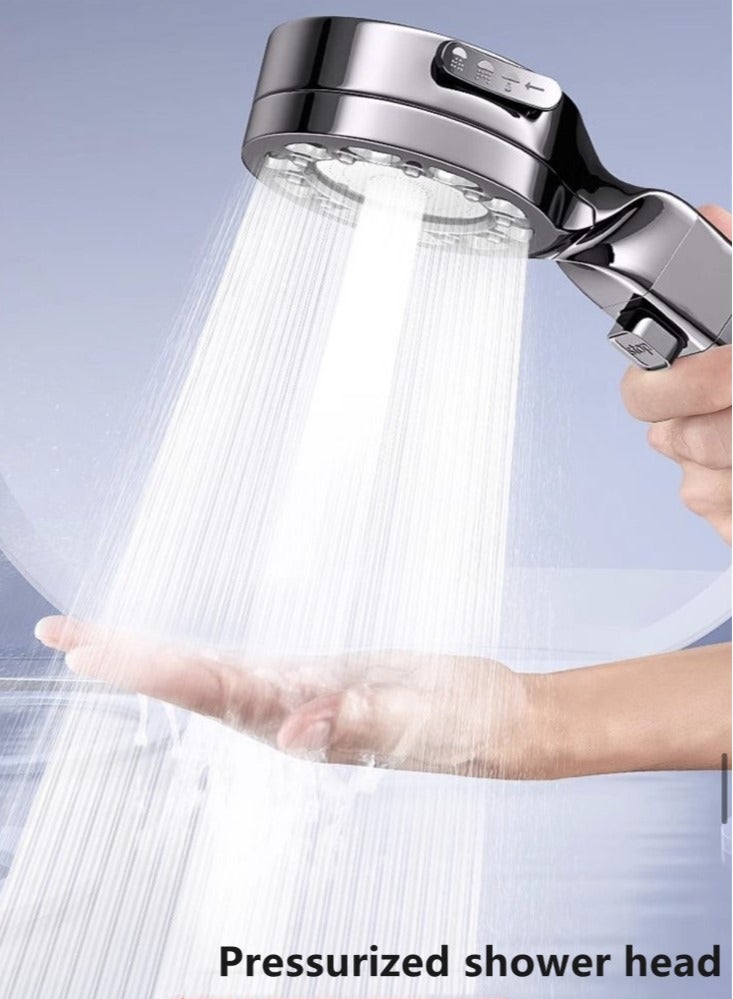 Kutis 1-Set Bathroom Shower Head Set ABS Grey 26x8 Centimeter - Image 3