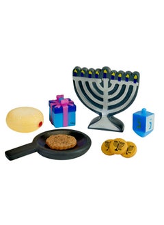 Rite Lite Rite Lite My First Chanukah Play Set - 7 Piece Hanukkah Toy Gift Set for Kids, Jewish Holiday Bulk Party Favors Pretend Play Fun & Educational Festival of Lights Play Kit Perfect for Hours of Fun!  - Image 2