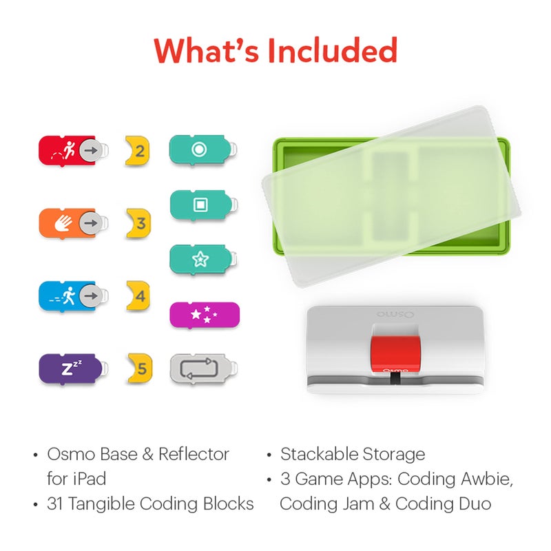 Osmo - Coding Starter Kit for iPhone & iPad-3 Educational Learning Games-Ages 5-10+ Learn to Code, Basics Puzzles-STEM Toy-Logic, Fundamentals(Osmo iPad/iPhone Base Included) - Image 5