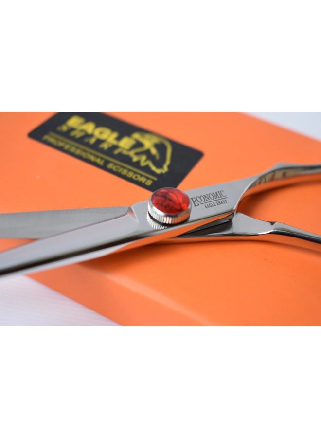 EAGLE SHARP Professional Hair Cutting Scissors/Shears 6.0" Convex Edge Blade Japanese Process Stainless Steel Shears (6.0" cutting) - Image 4